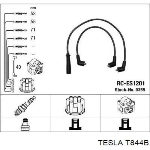 Высоковольтные провода T844B Tesla