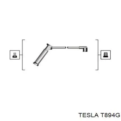 T894G Tesla Провода высоковольтные