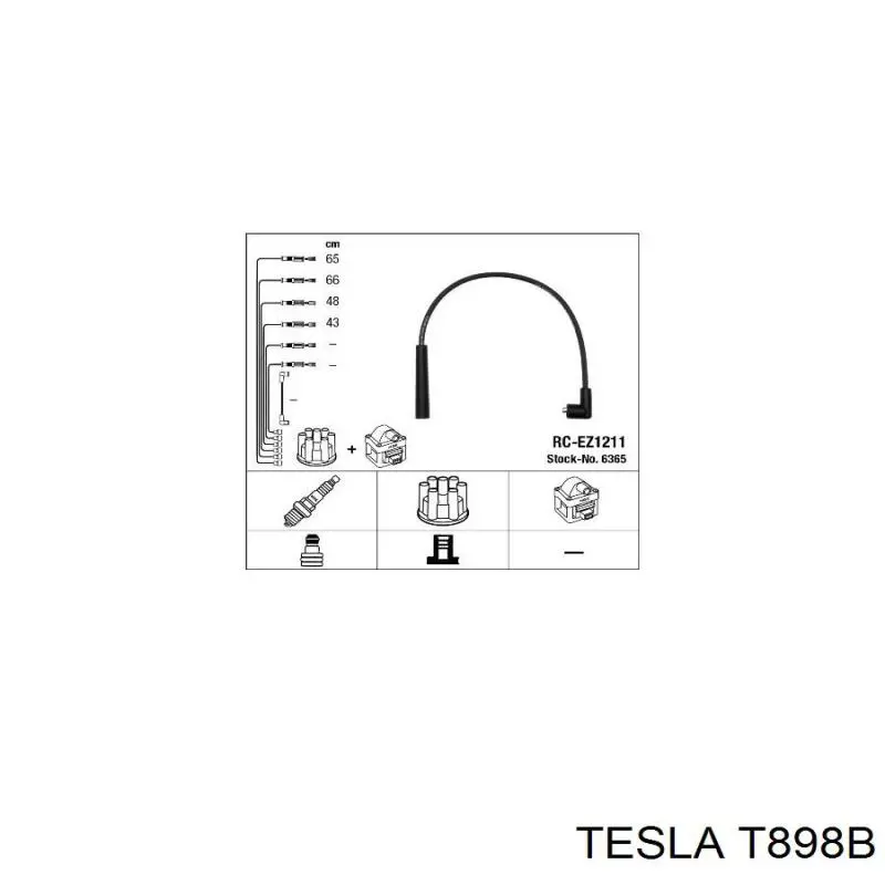 Провода зажигания Tesla T898B цена, от 15.55 USD