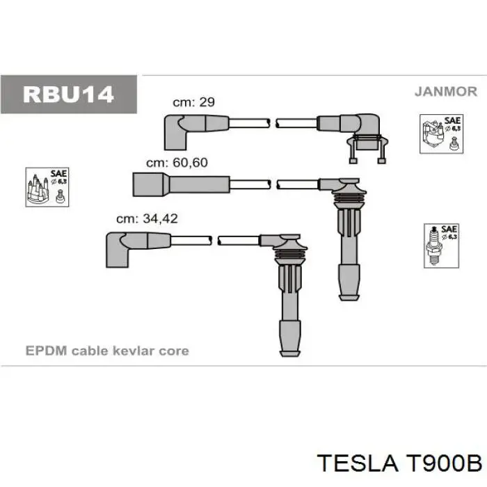 T900B Tesla высоковольтные провода