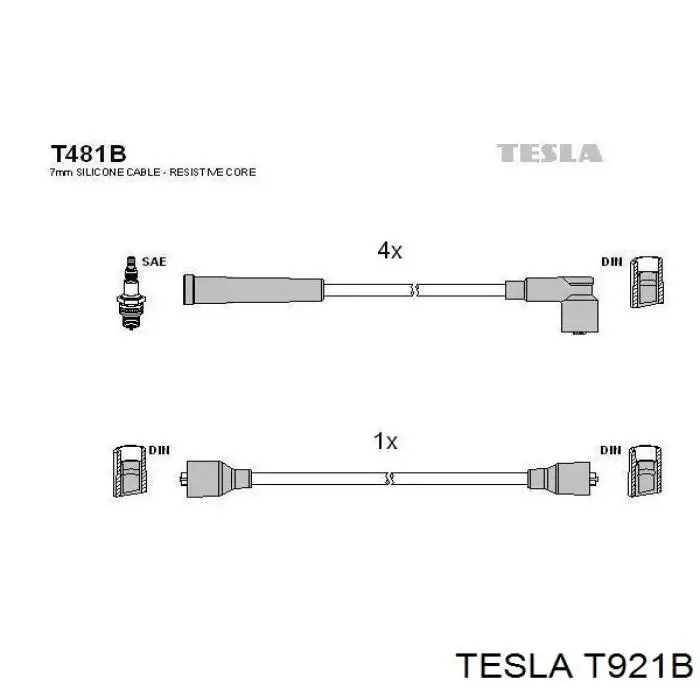 Провода зажигания Tesla T921B цена, от 14.05 USD