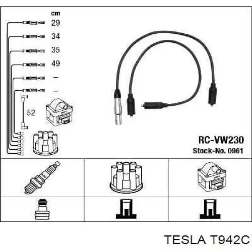 Провода зажигания Tesla T942C цена, от 41.00 USD