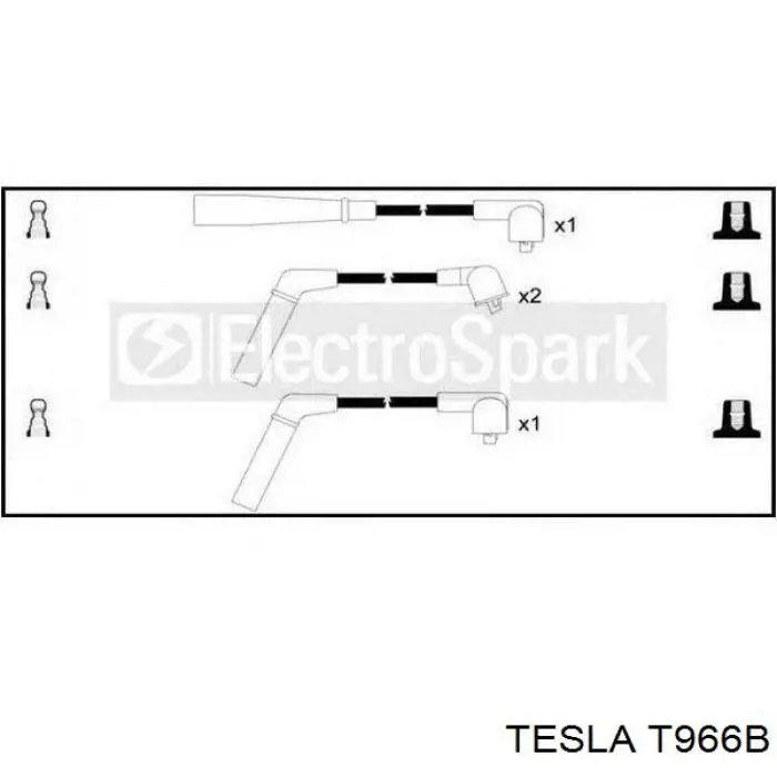 T966B Tesla высоковольтные провода