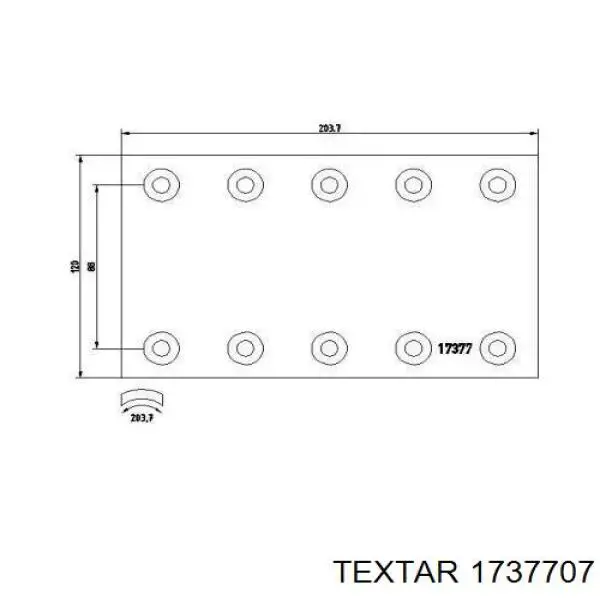 Textar 1737707 цена, от 154.40 USD