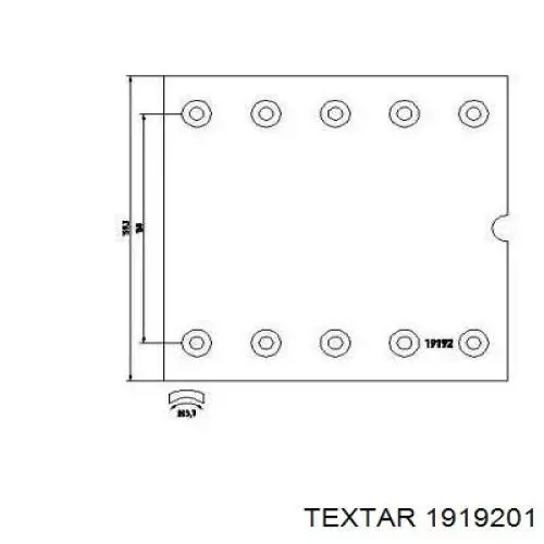 Накладка тормозная передняя (TRUCK) Textar 1919201 цена, от 133.07 USD