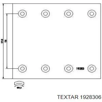 Задние барабанные колодки 1928311250 Jurid/Bendix