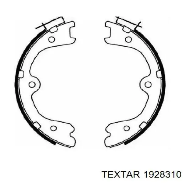 Барабанные колодки Textar 1928310