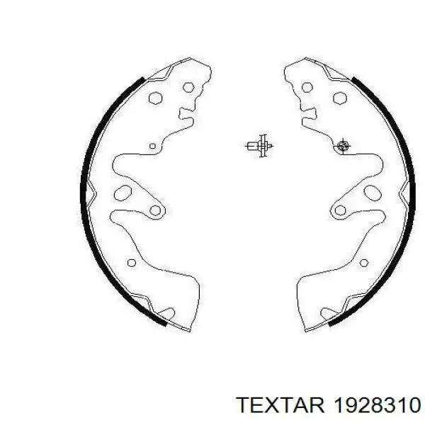 Купить 1928310 Textar Задние барабанные тормозные колодки