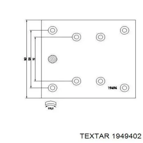  Textar 1949402 цена, от 79.84 USD