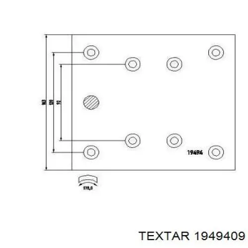 A3464230410 Mercedes Накладка тормозная передняя (TRUCK)