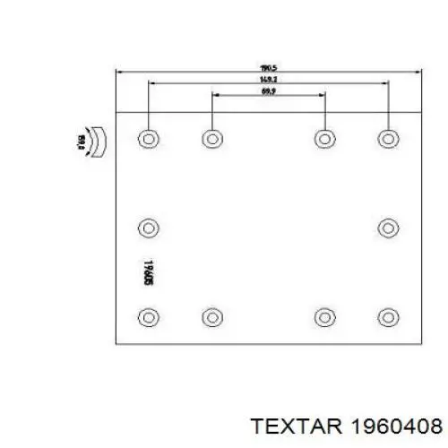 Накладка тормозная задняя (TRUCK) 07L19604N00 SBP
