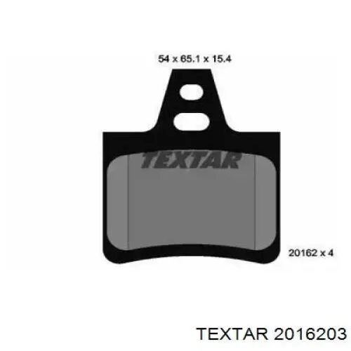 Задние тормозные колодки 2016203 Textar