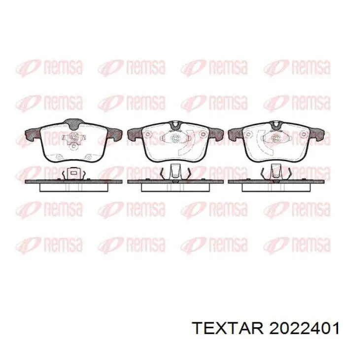 Передние тормозные колодки 2022401 Textar