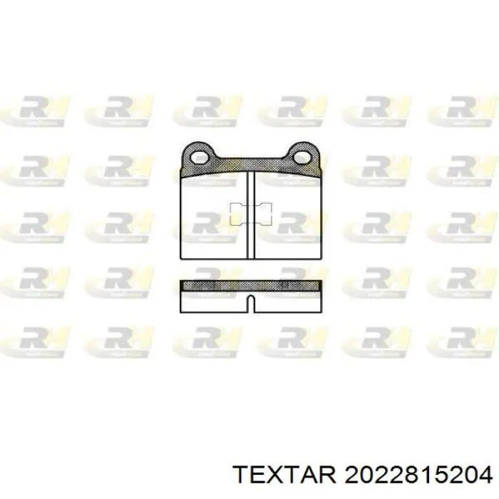 Передние тормозные колодки 2022815204 Textar