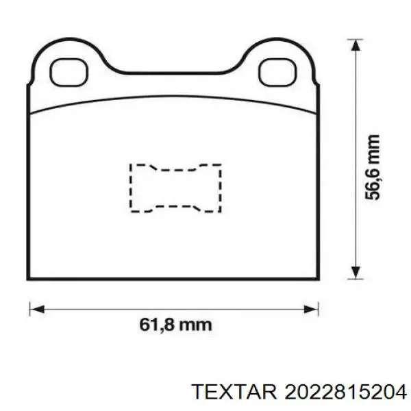 Передние тормозные колодки 2022815204 Textar