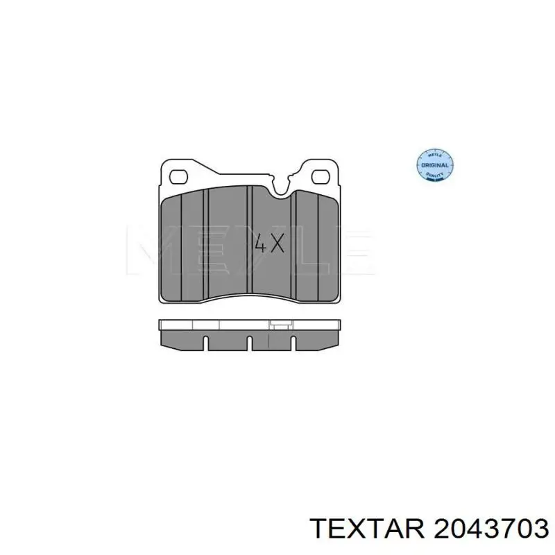 Купить 2043703 Textar Колодки тормозные