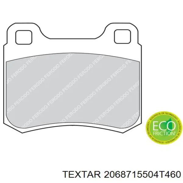 Задние тормозные колодки 2068715504T460 Textar