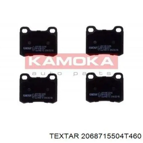 Купить 2068715504T460 Textar Колодки тормозные задние, дисковые