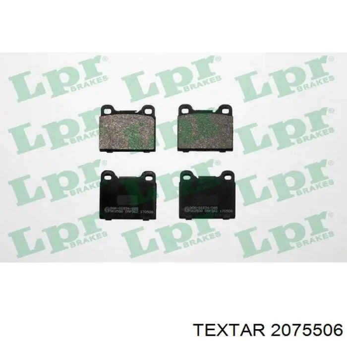 Задние тормозные колодки 2075506 Textar