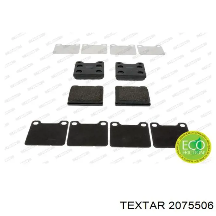 Купить 2075506 Textar Колодки тормозные задние, дисковые
