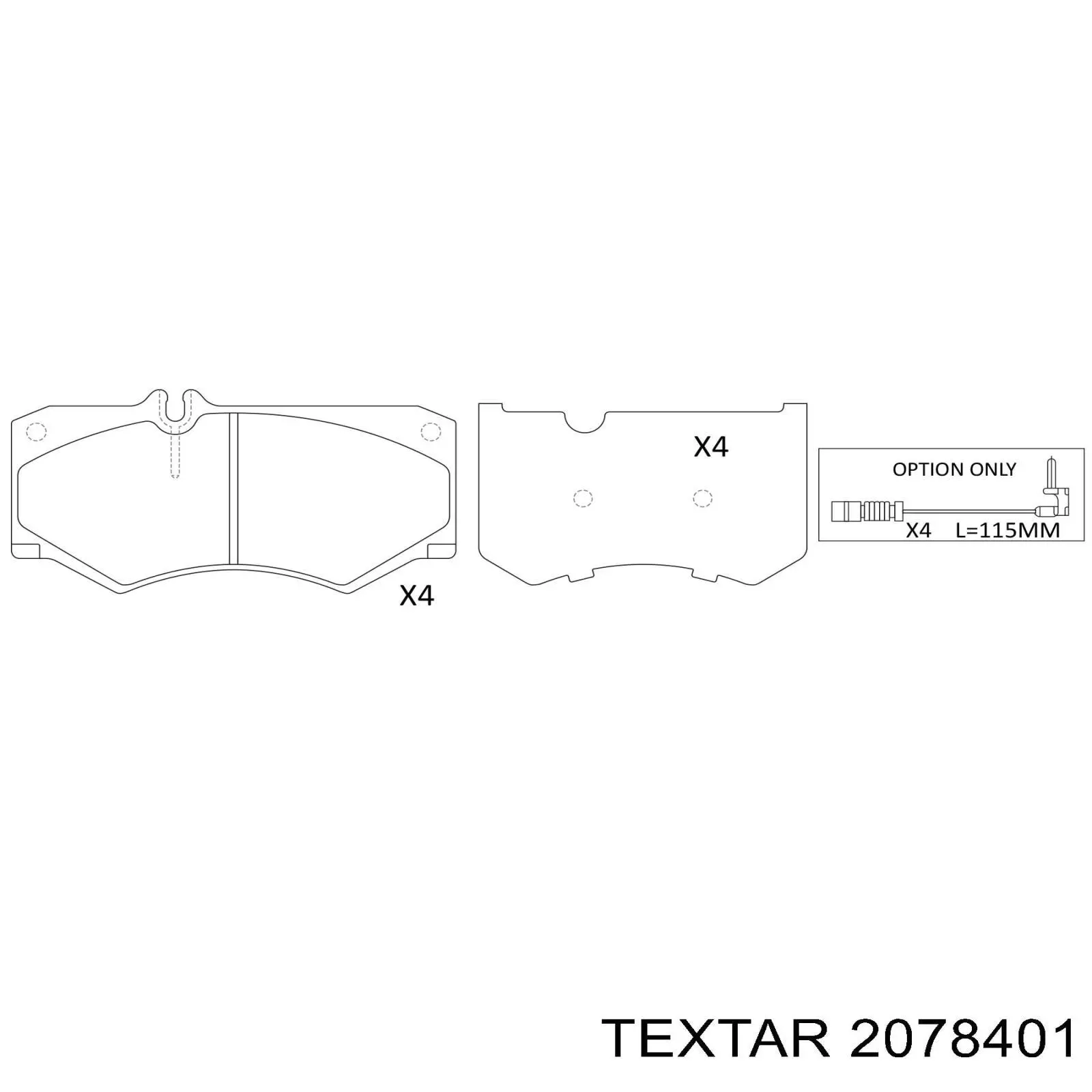 Купить 2078401 Textar Колодки тормозные задние, дисковые