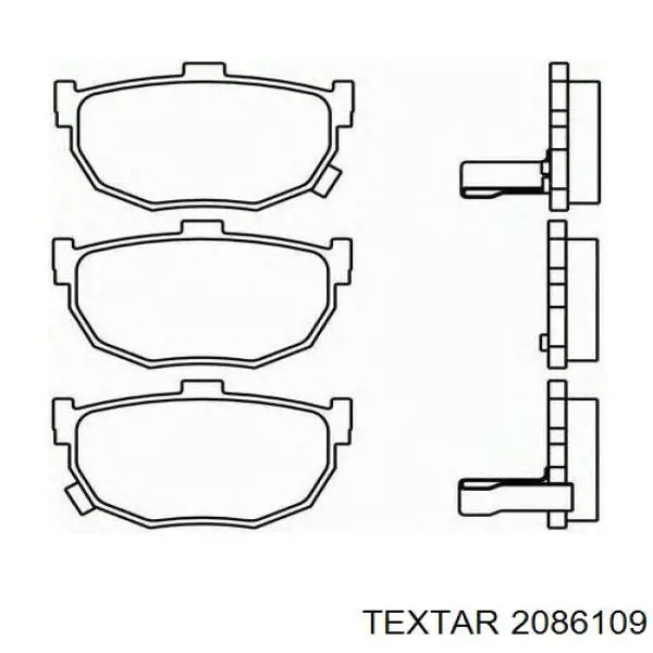 Купить 2086109 Textar Колодки тормозные