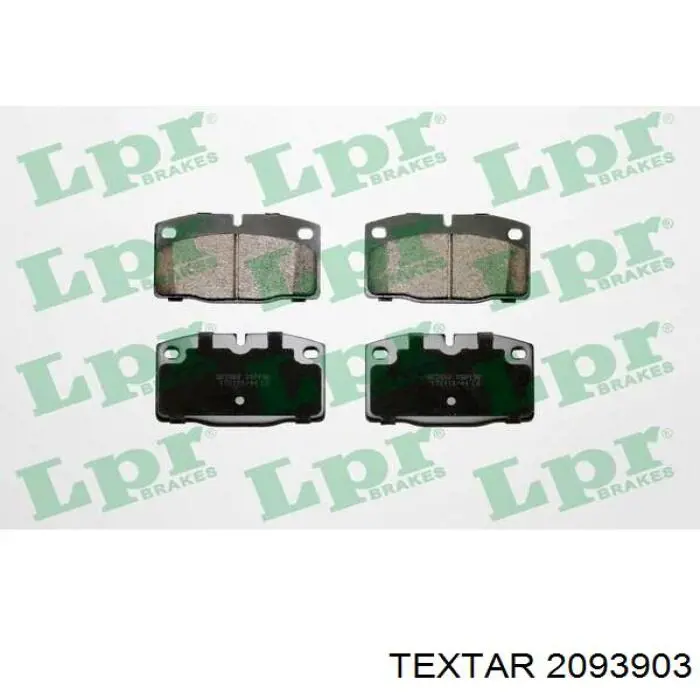 Купить 2093903 Textar Колодки тормозные