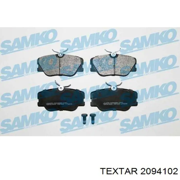 Купить 2094102 Textar Колодки тормозные