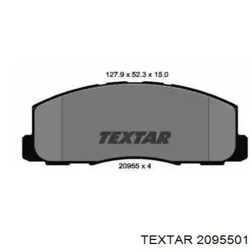 Передние тормозные колодки 2095501 Textar