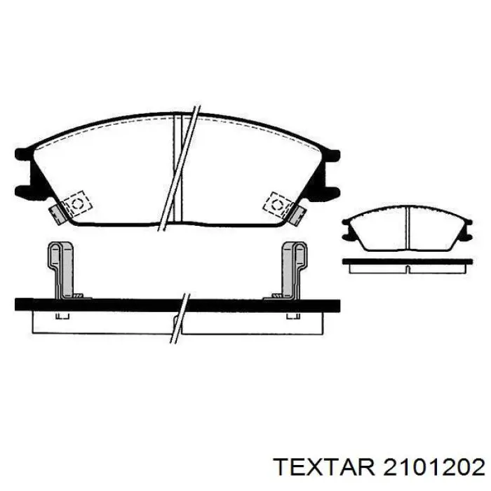 Тормозные колодки Textar 2101202