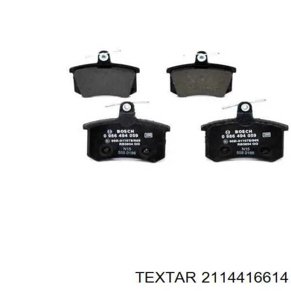 2114416614 Textar Колодки тормозные дисковые комплект