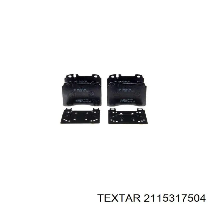 Купить 2115317504 Textar Колодки тормозные