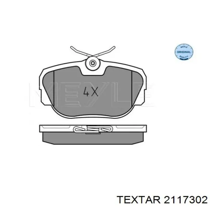 Колодки Textar 2117302 цена, от 19.75 USD