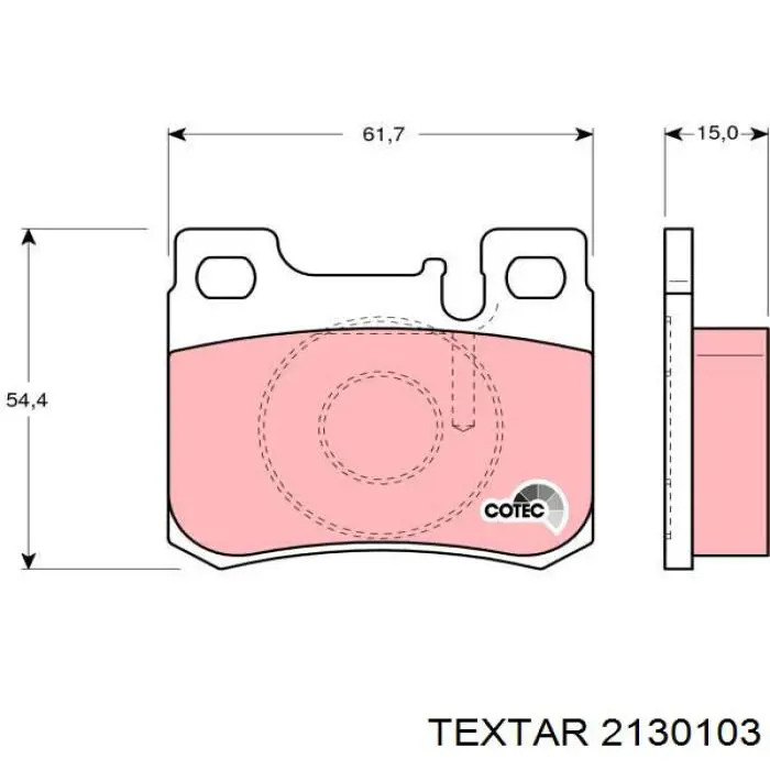 Колодки дисковые  Textar 2130103 цена, от 14.12 USD