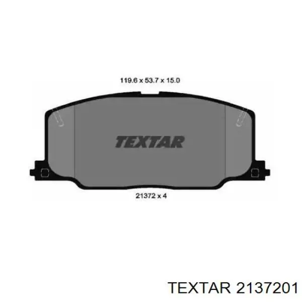 Передние тормозные колодки 2137201 Textar