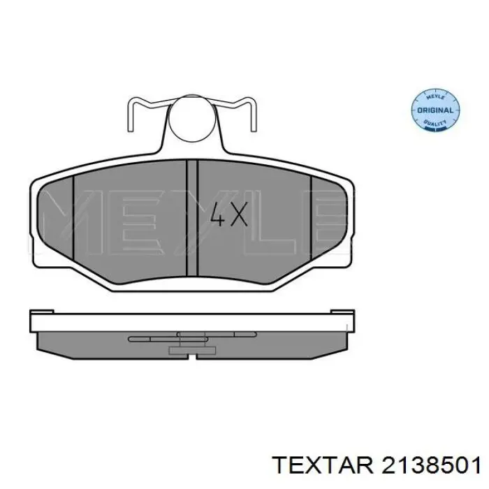Колодки дисковые  Textar 2138501 цена, от 24.71 USD