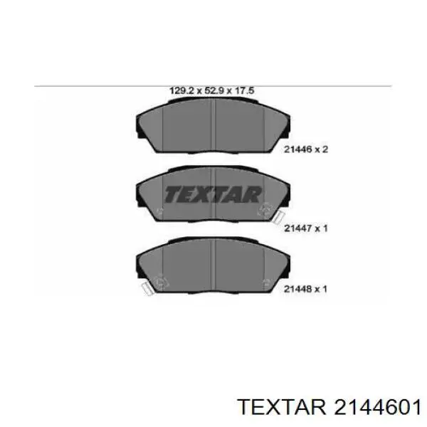 2144601 Textar Колодки передние