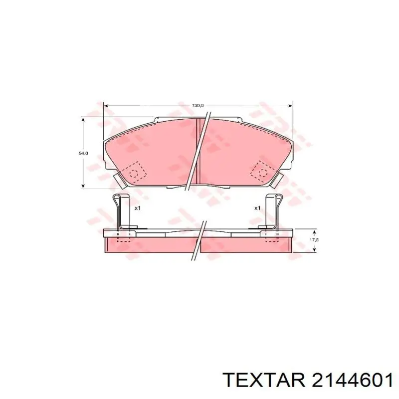 Купить 2144601 Textar Колодки тормозные