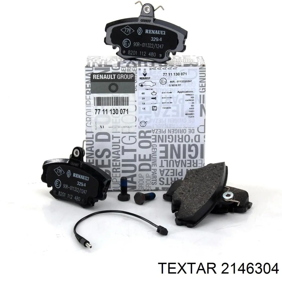 2146304 Textar Колодки передние