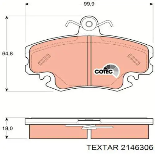 Купить 2146306 Textar Колодки тормозные