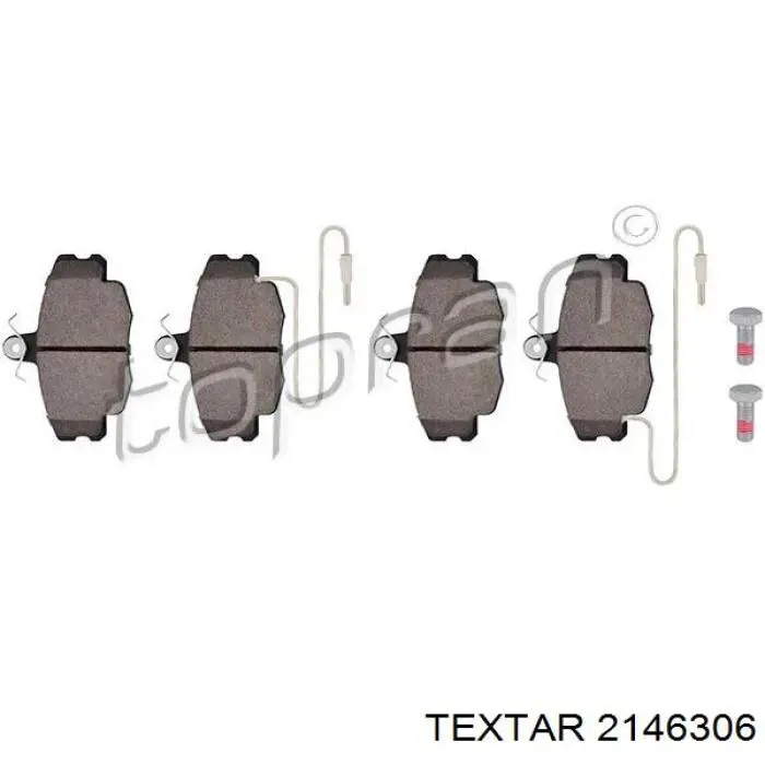 Передние тормозные колодки 2146306 Textar