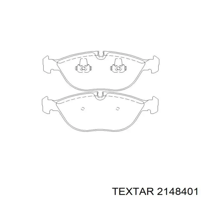 Передние тормозные колодки 2148401 Textar