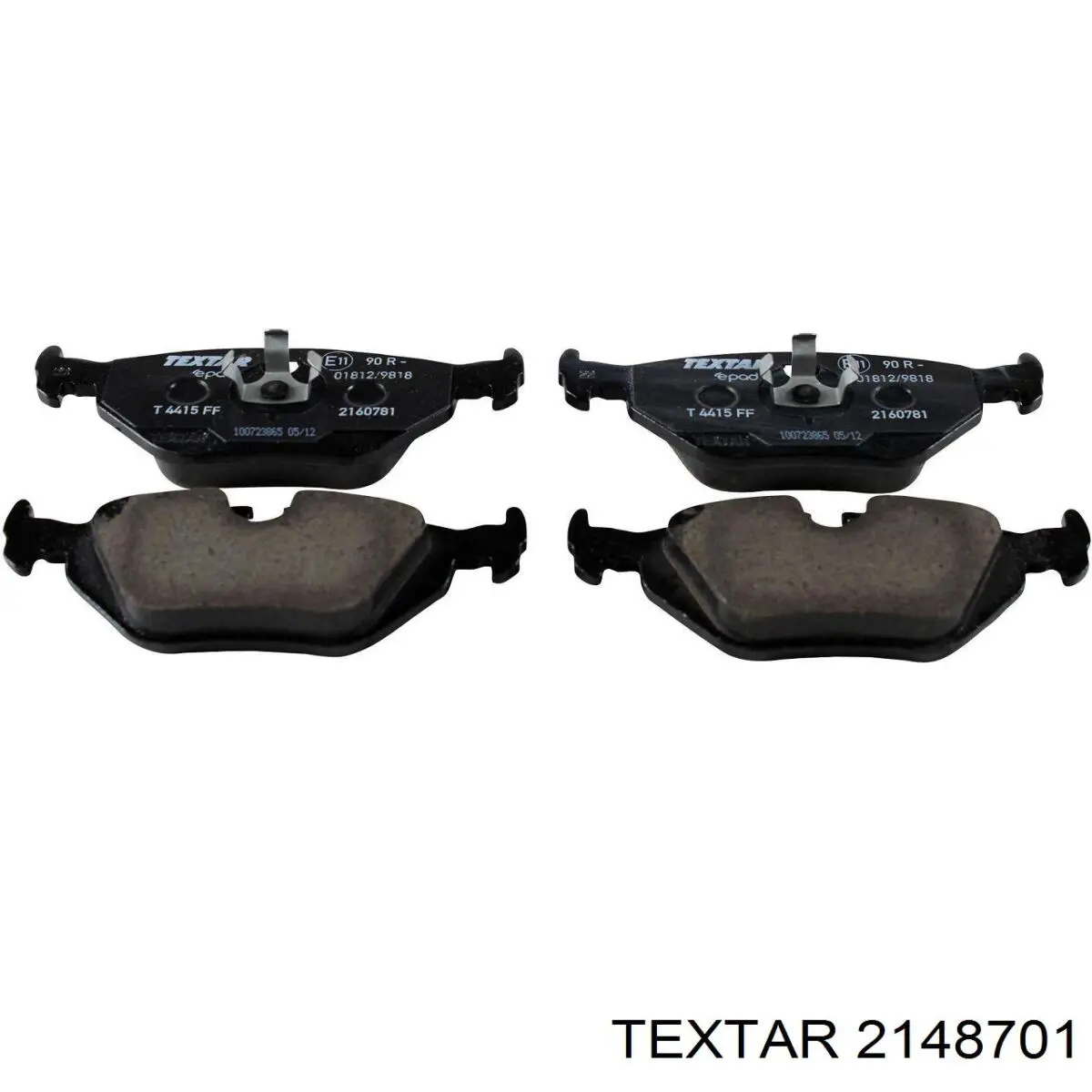 Купить 2148701 Textar Колодки тормозные задние, дисковые