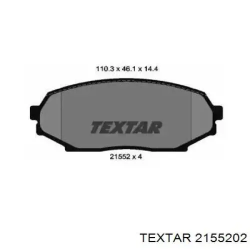 Колодки Textar 2155202 цена, от 10.77 USD