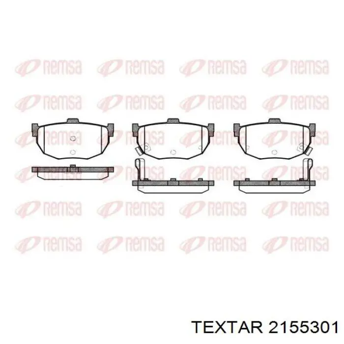 Купить 2155301 Textar Колодки тормозные задние, дисковые
