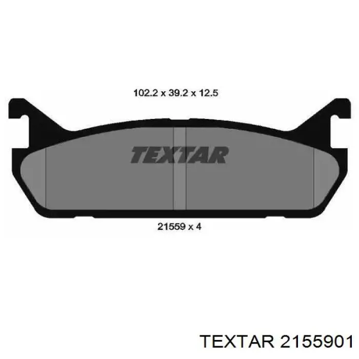 Задние тормозные колодки 2155901 Textar