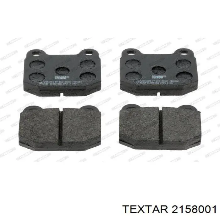 Купить 2158001 Textar Колодки тормозные задние, дисковые