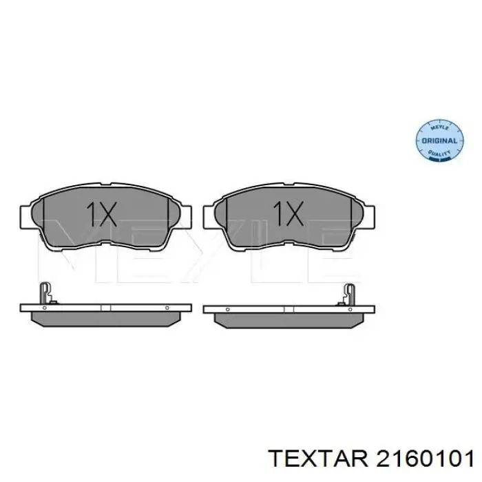 Передние тормозные колодки 2160101 Textar
