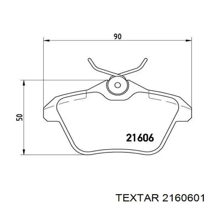 Купить 2160601 Textar Колодки тормозные задние, дисковые