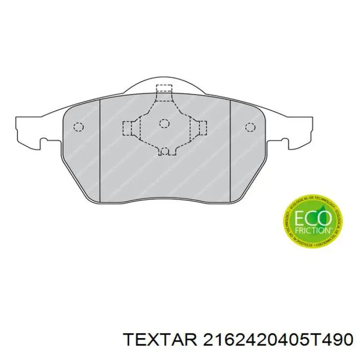 2162420405T490 Textar Колодки передние